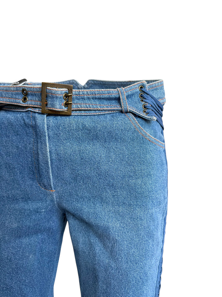 Christian Dior F/W 2002 Embroidery Jeans