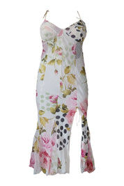 Christian Dior S/S 2004 By John Galliano Floral Silk Dress