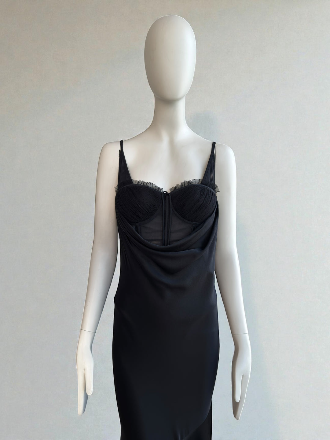 Alexander McQueen S/S 2004 “Deliverance” Corset Silk Evening Dress