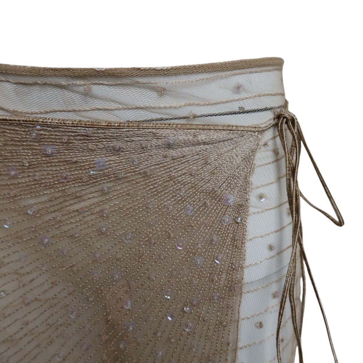 Roberto Cavalli S/S 2000 Beaded Embellished Wrap Skirt