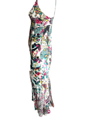 Christian Dior S/S 2004 Gispy Gitane Tattoo Silk Dress