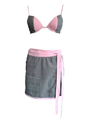 Christian Dior S/S 3-Set Bikini Sarong "Prince of Wales"