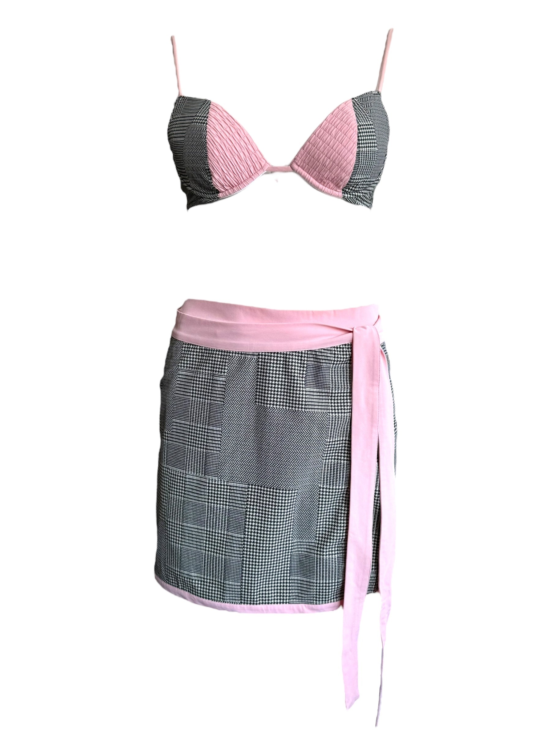 Christian Dior S/S 3-Set Bikini Sarong "Prince of Wales"