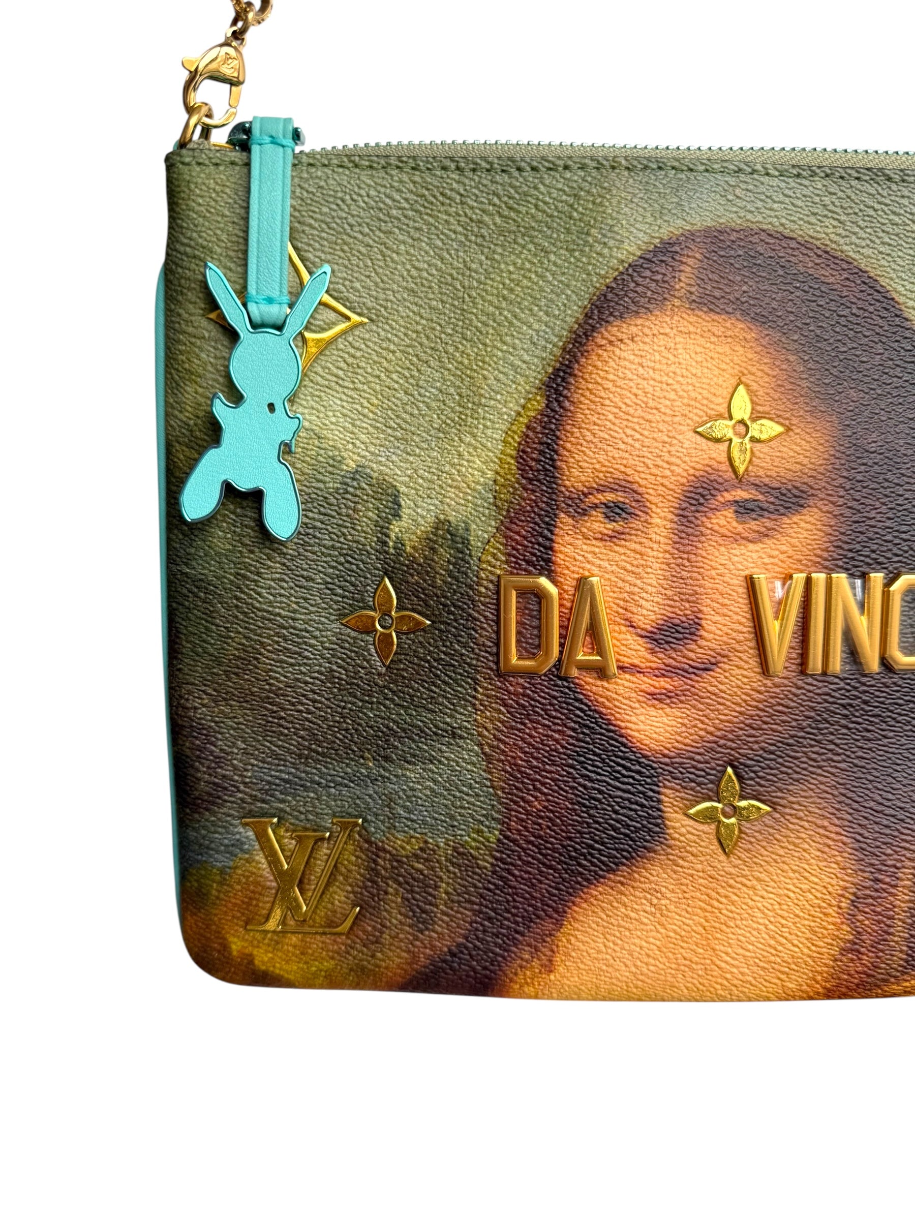 Louis Vuitton 2017 x Jeff Koons Da Vinci Pochette – Vert D’Eau