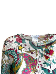 Christian Dior S/S 2004 Gispy Gitane Tattoo Cardigan
