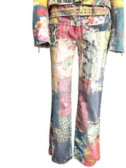 Roberto Cavalli F/W 2002 Patchwork Jeans And Jacket