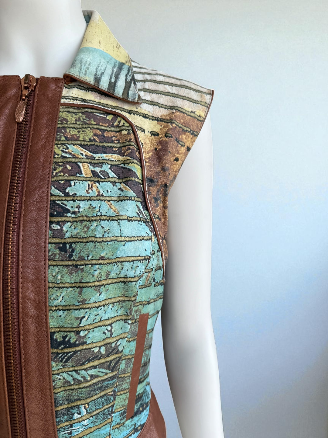 Roberto Cavalli S/S 2002 Lion Leather Gilet