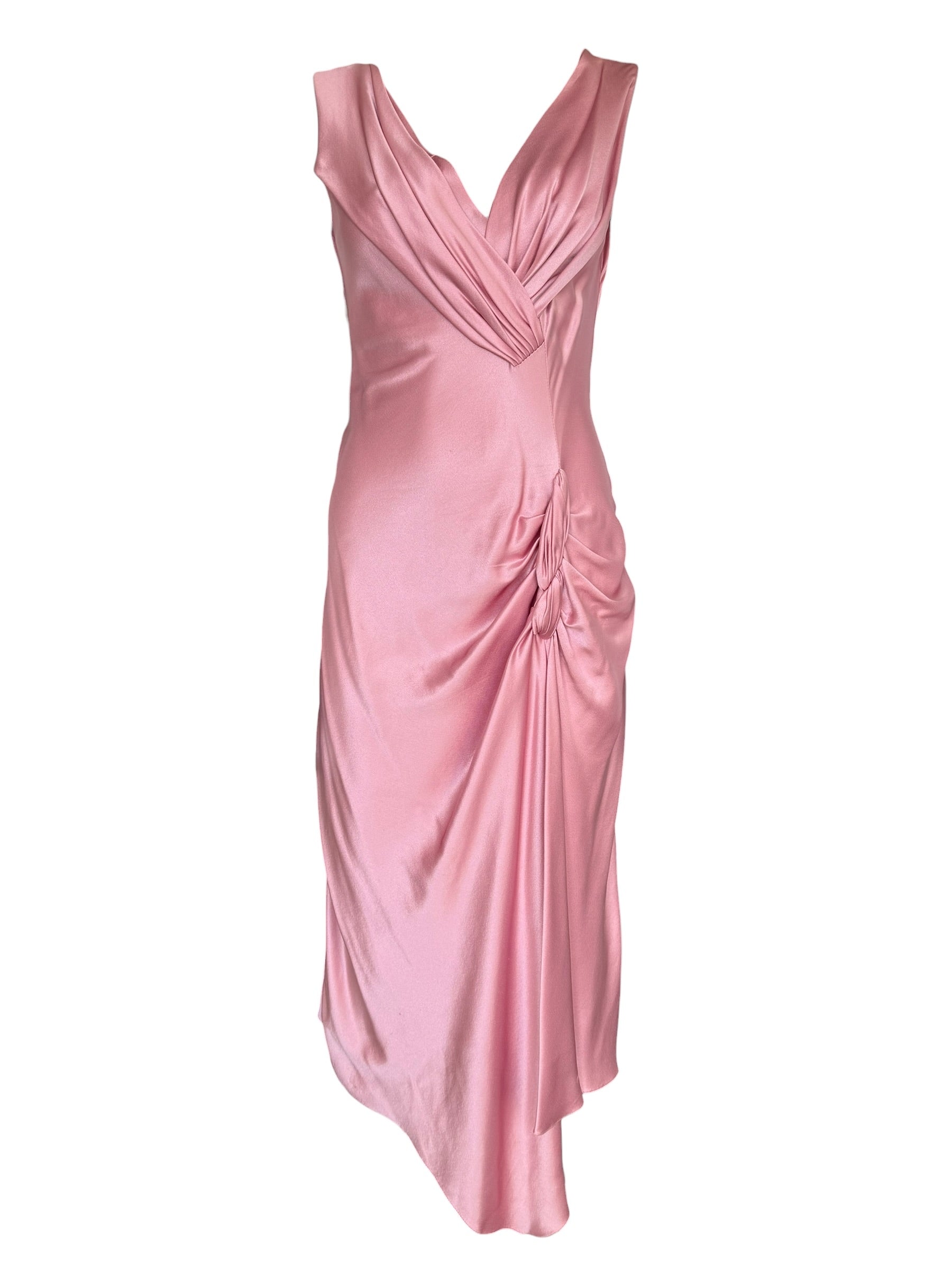 Christian Dior F/W 2003 Rose Pink Silk Gown