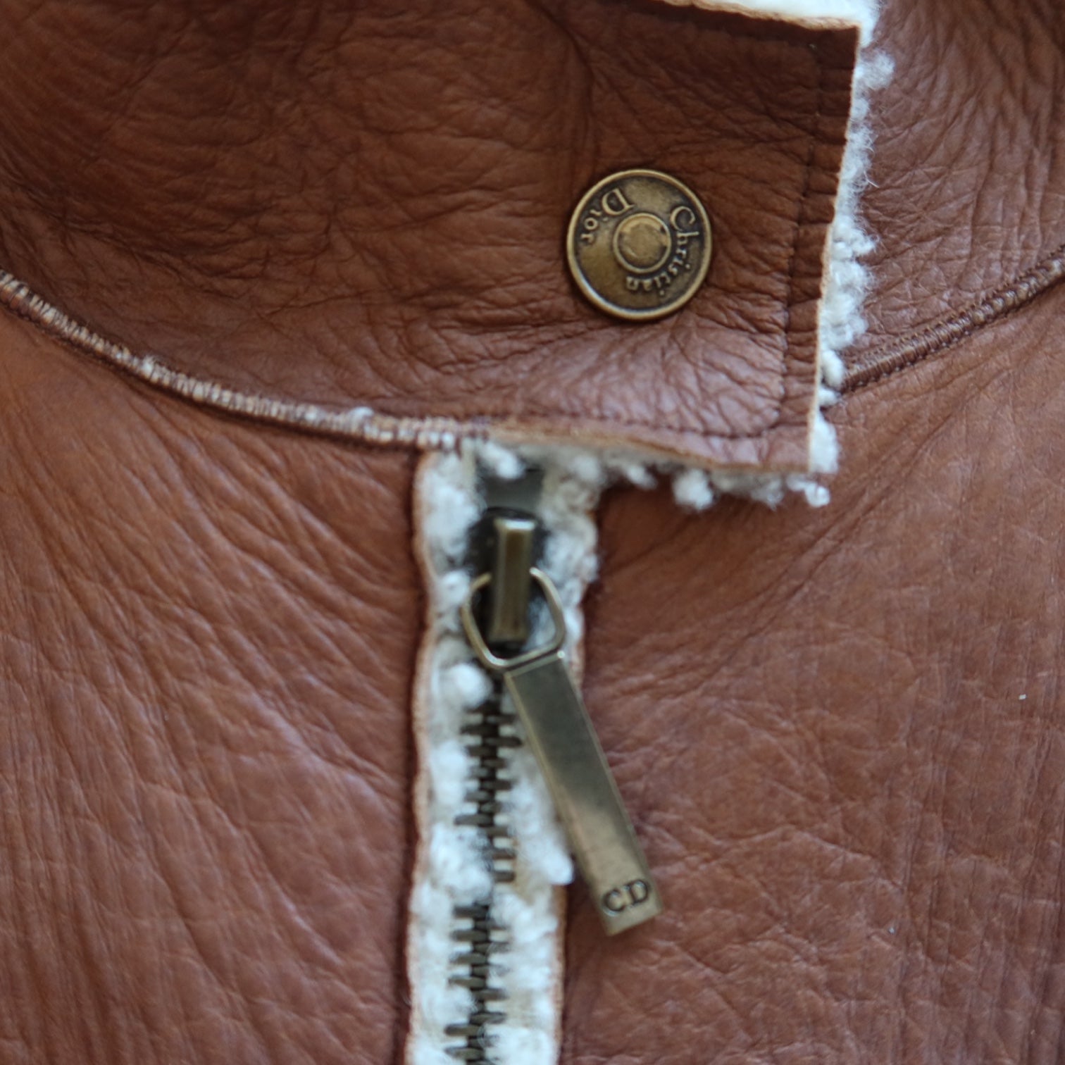 Christian Dior F/W 2002 Thin Lamb Shearling Jacket