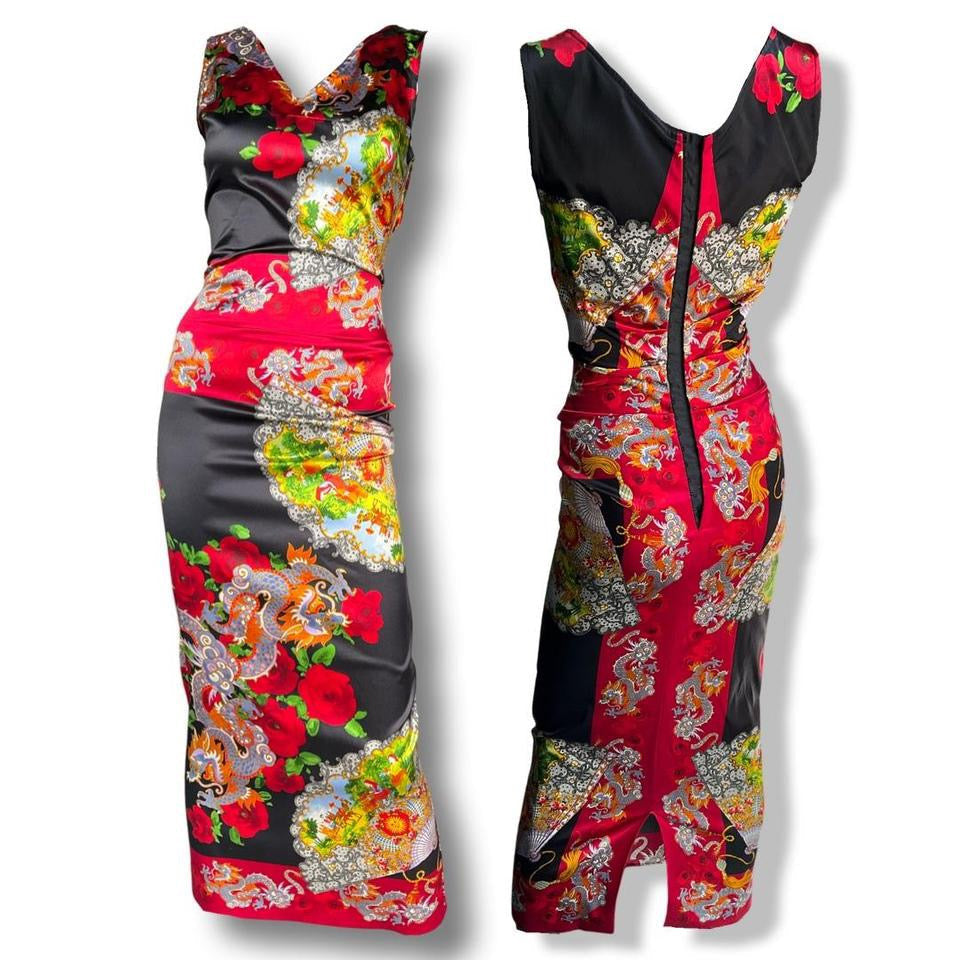 Dolce & Gabbana F/W 1998 Vintage Chinoiserie Dress