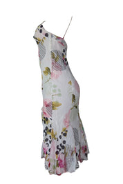 Christian Dior S/S 2004 By John Galliano Floral Silk Dress