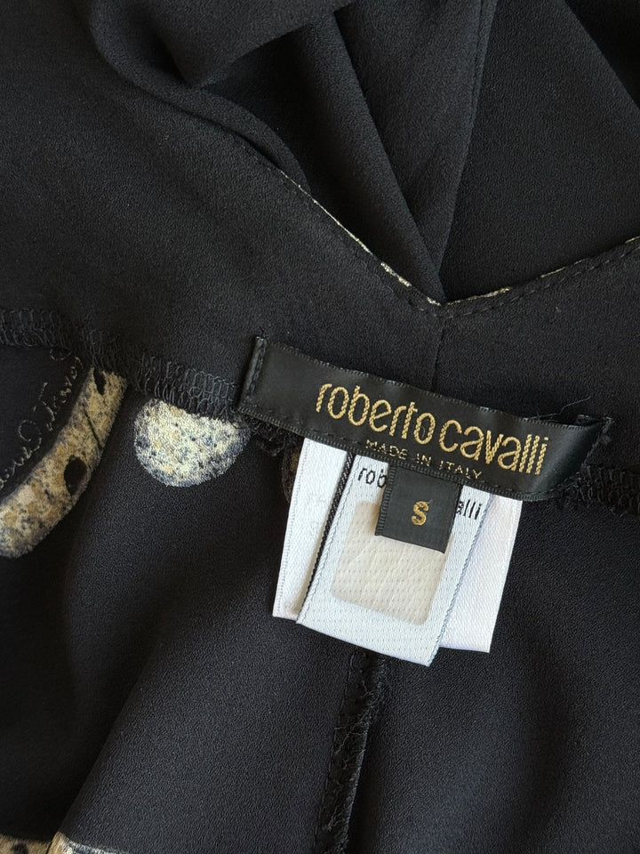 Roberto Cavalli F/W 2002 Leopard Silk Gown