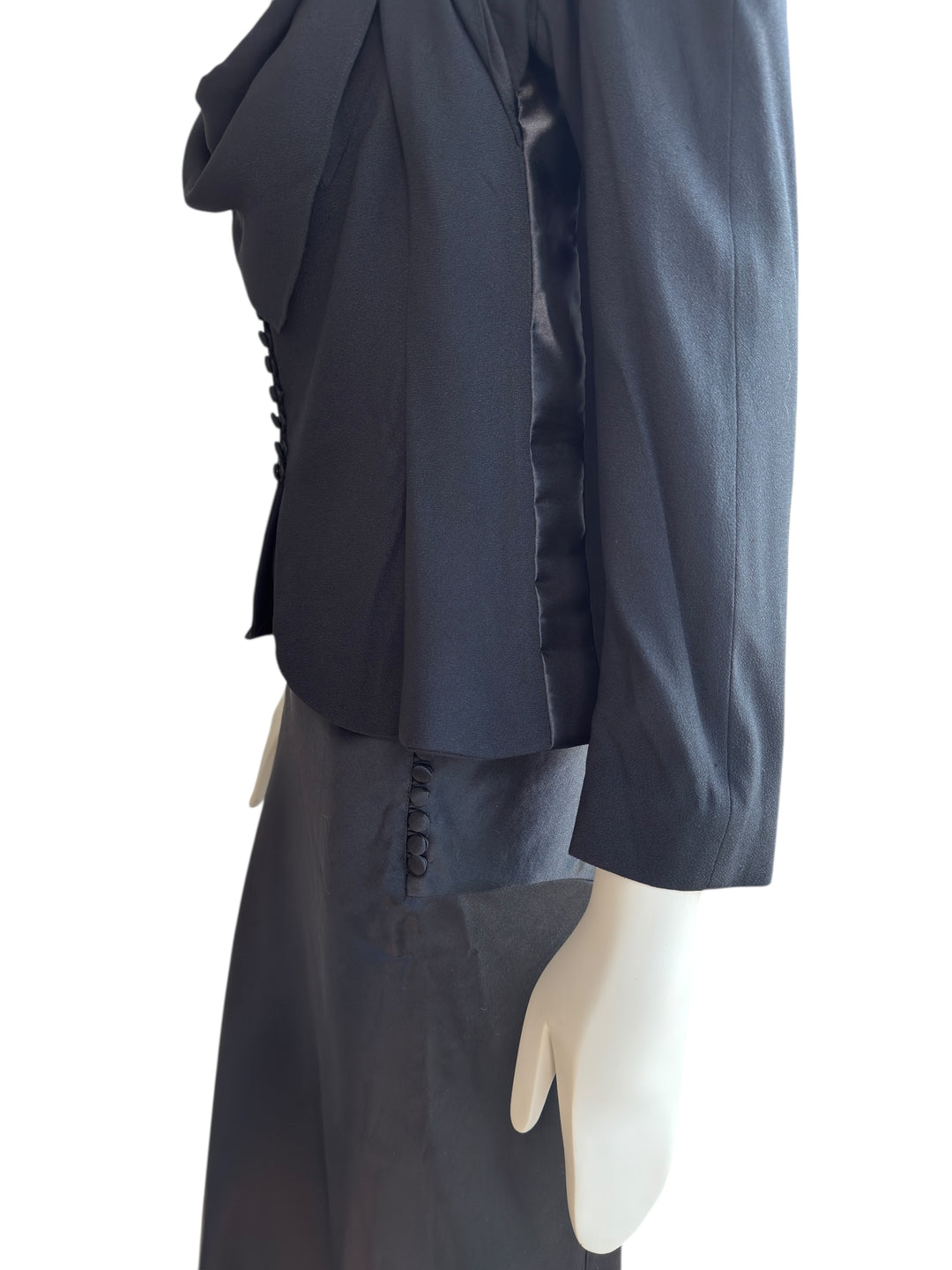 John Galliano S/S 1999 Draped Jacket and Silk Skirt