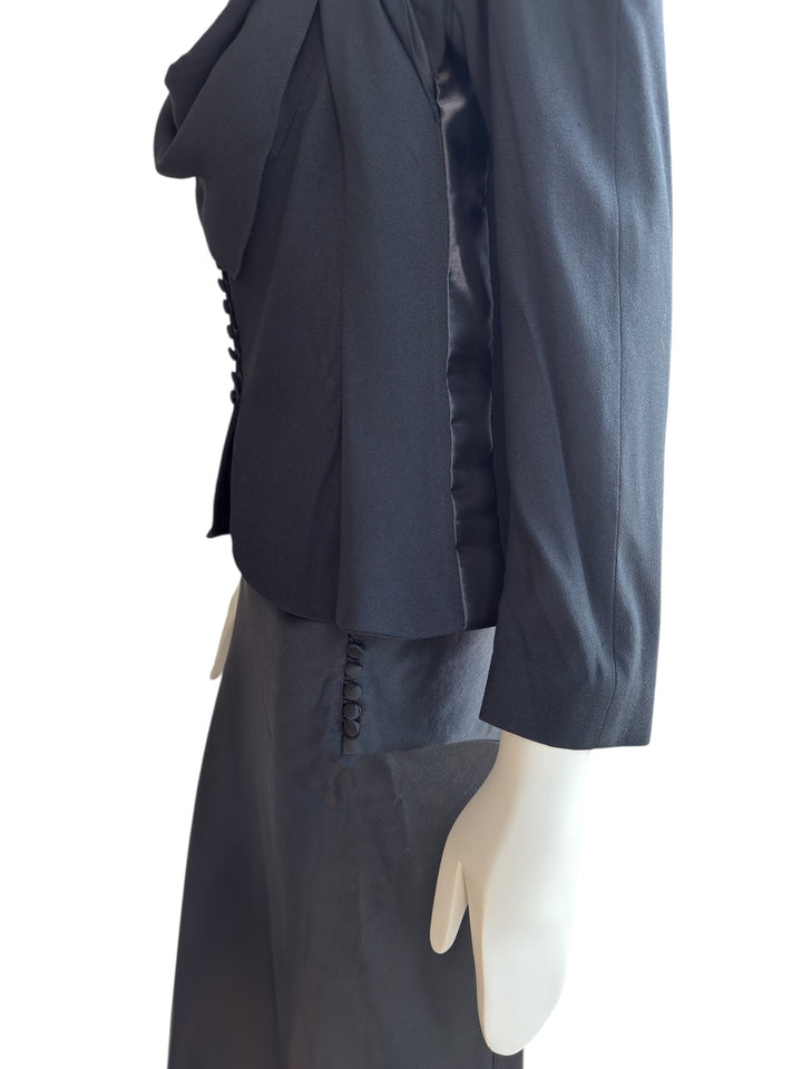 John Galliano S/S 1999 Draped Jacket and Silk Skirt