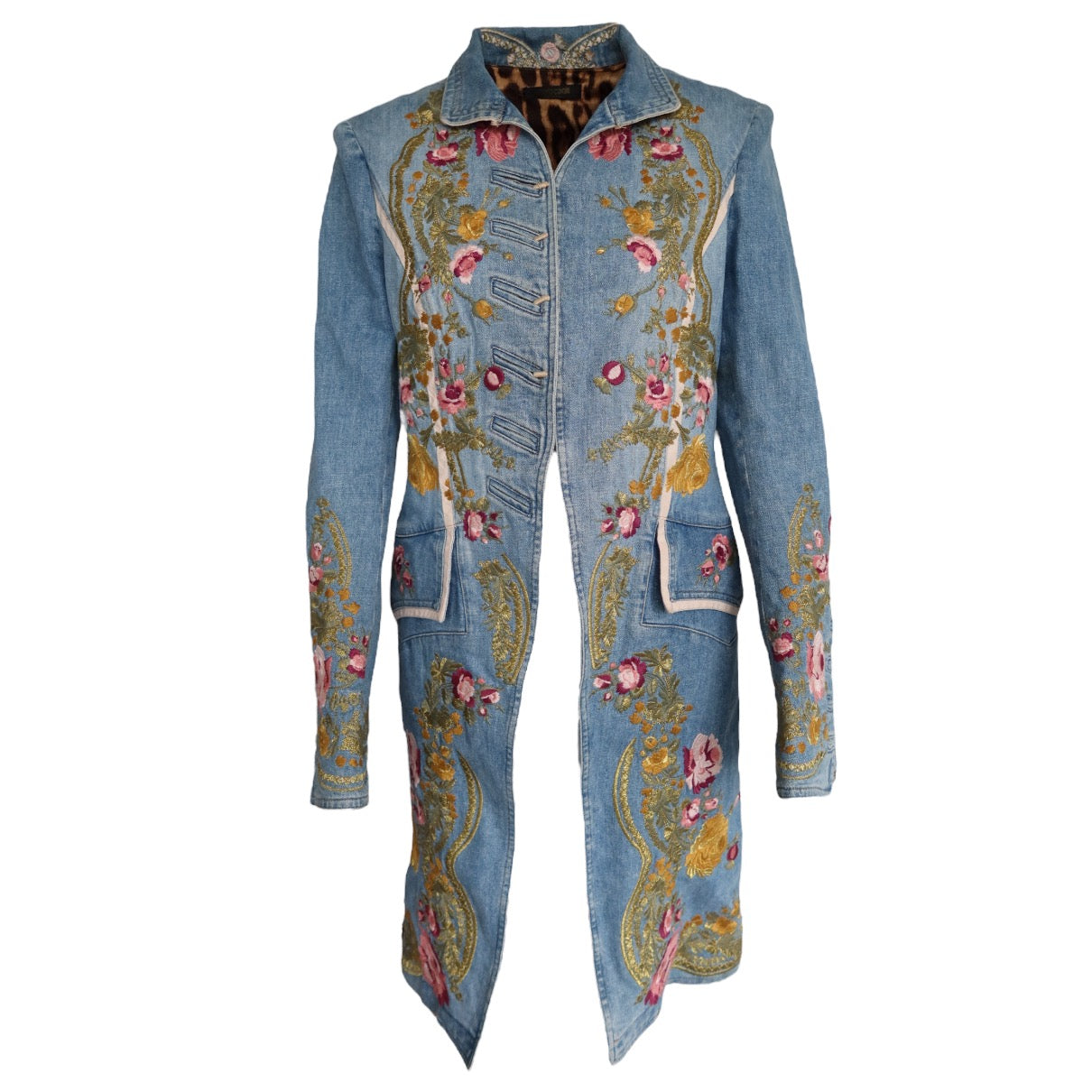 Roberto Cavalli S/S 2003 Embroidered Denim Jacket