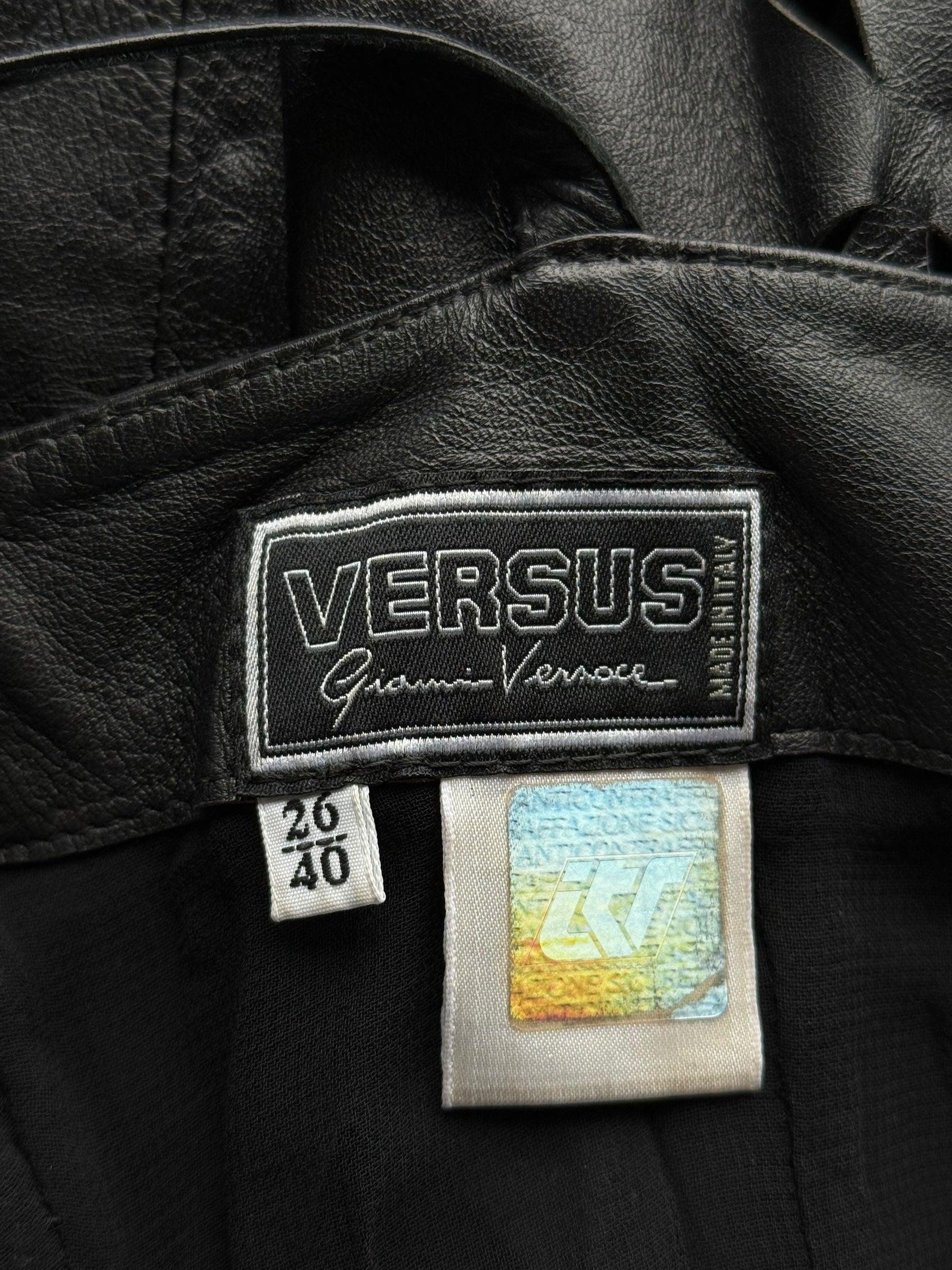 Versus Versace Leather Mini Dress