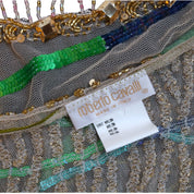 Roberto Cavalli S/S 2000 Beaded Embellished Wrap Skirt
