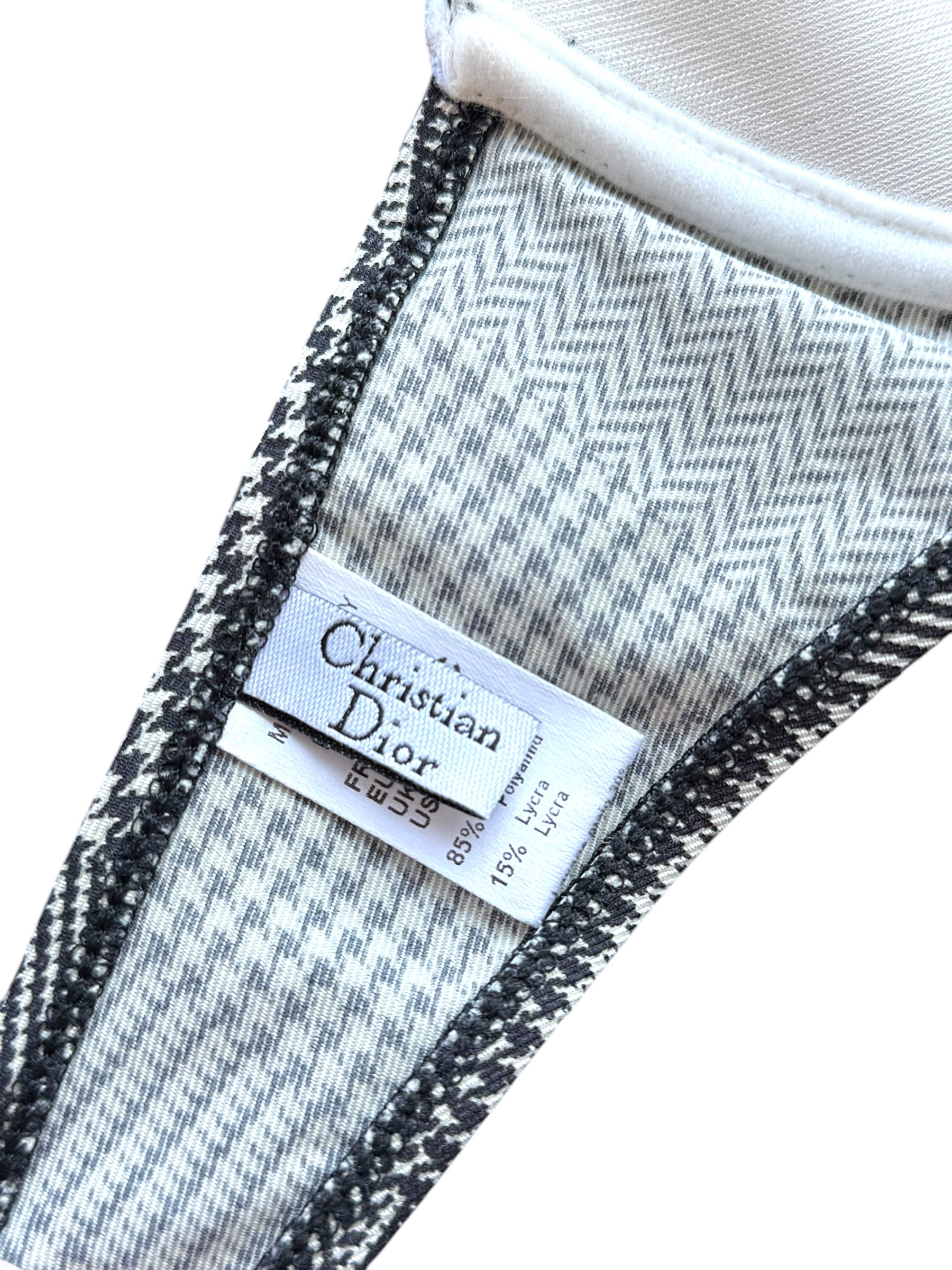 Christian Dior S/S 3-Set Bikini Sarong "Prince of Wales"