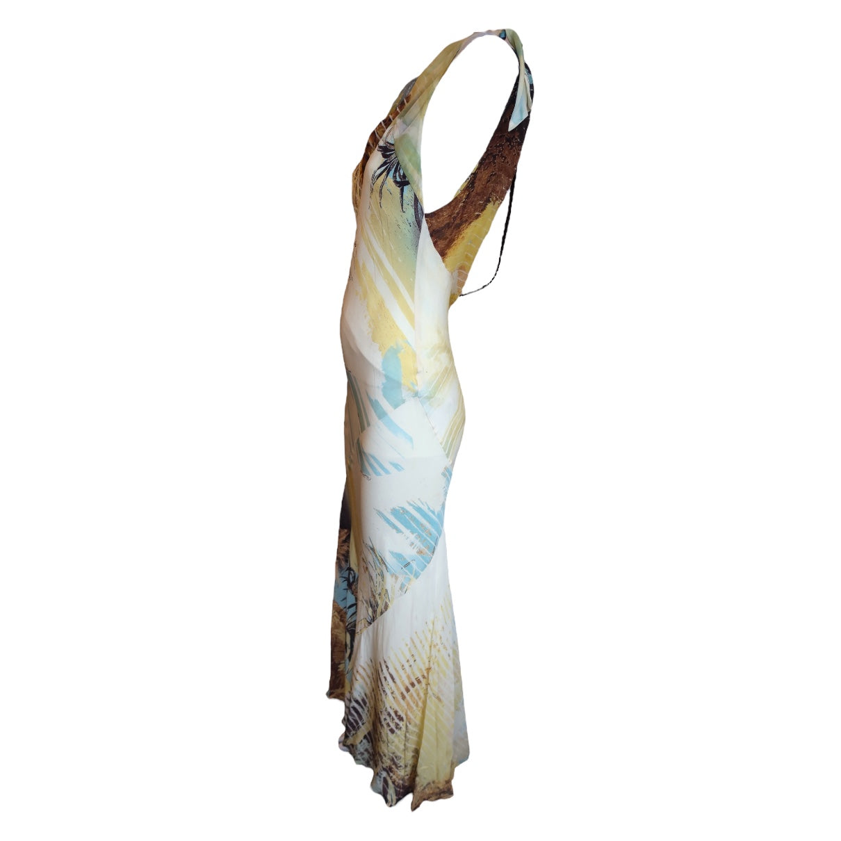 Roberto Cavalli S/S 2002 Lion Silk Dress