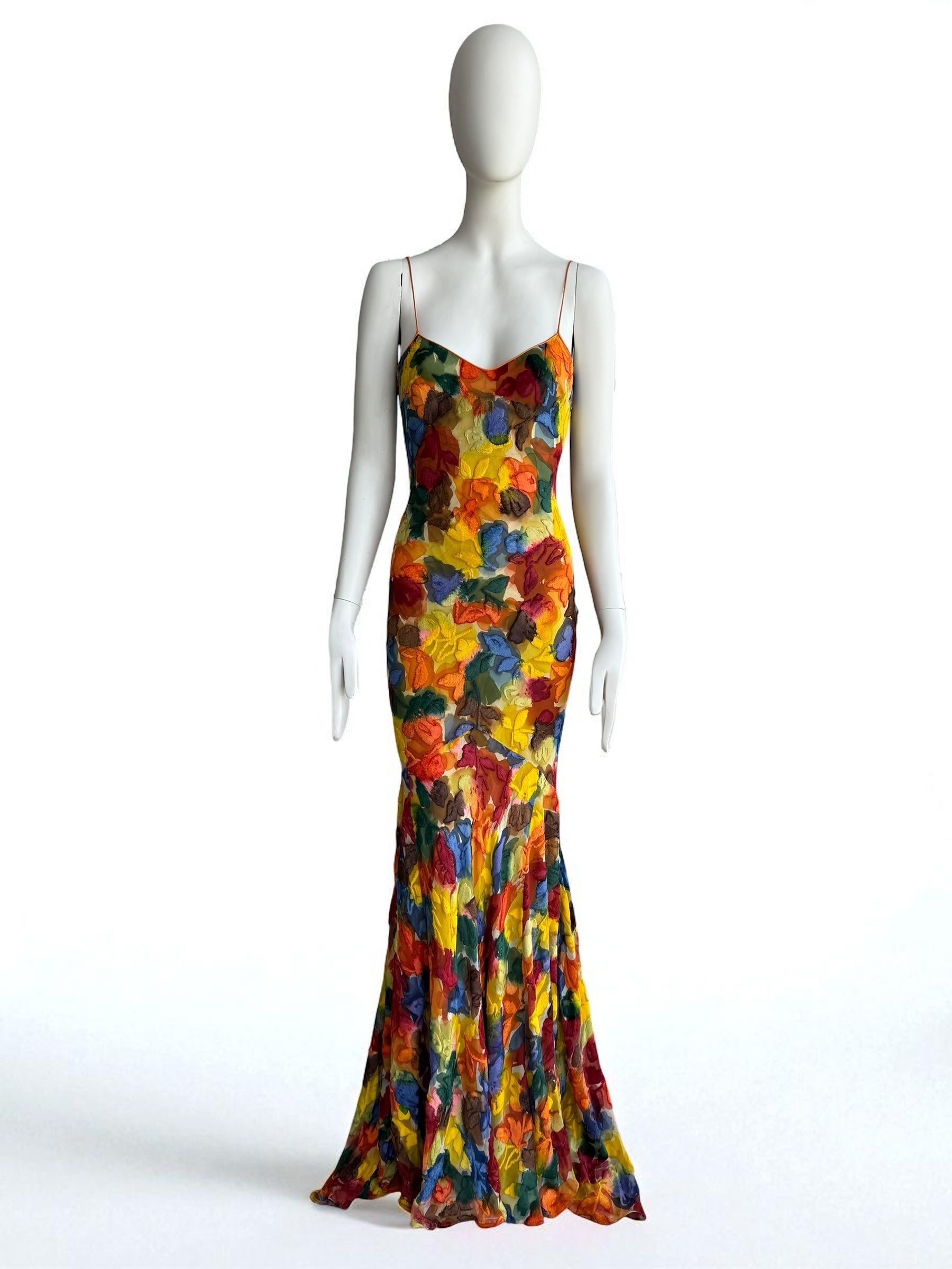 John Galliano S/S 2003 Velvet Silk Maxi Gown