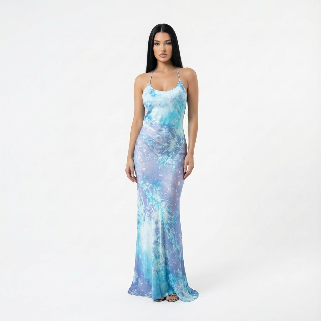 Roberto Cavalli S/S 1999 Silk Maxi Dress