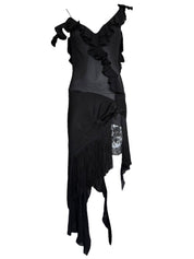 John Galliano S/S 1997 Silk Chiffon Fringe Dress