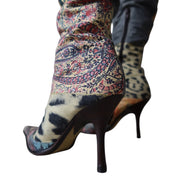 Roberto Cavalli F/W 2002 Patchwork Boots