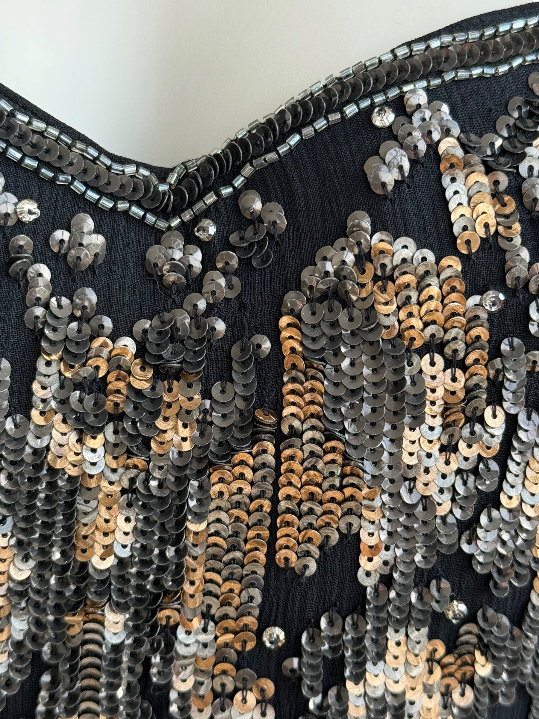 Roberto Cavalli Vintage Embellished Strapless Mini Dress