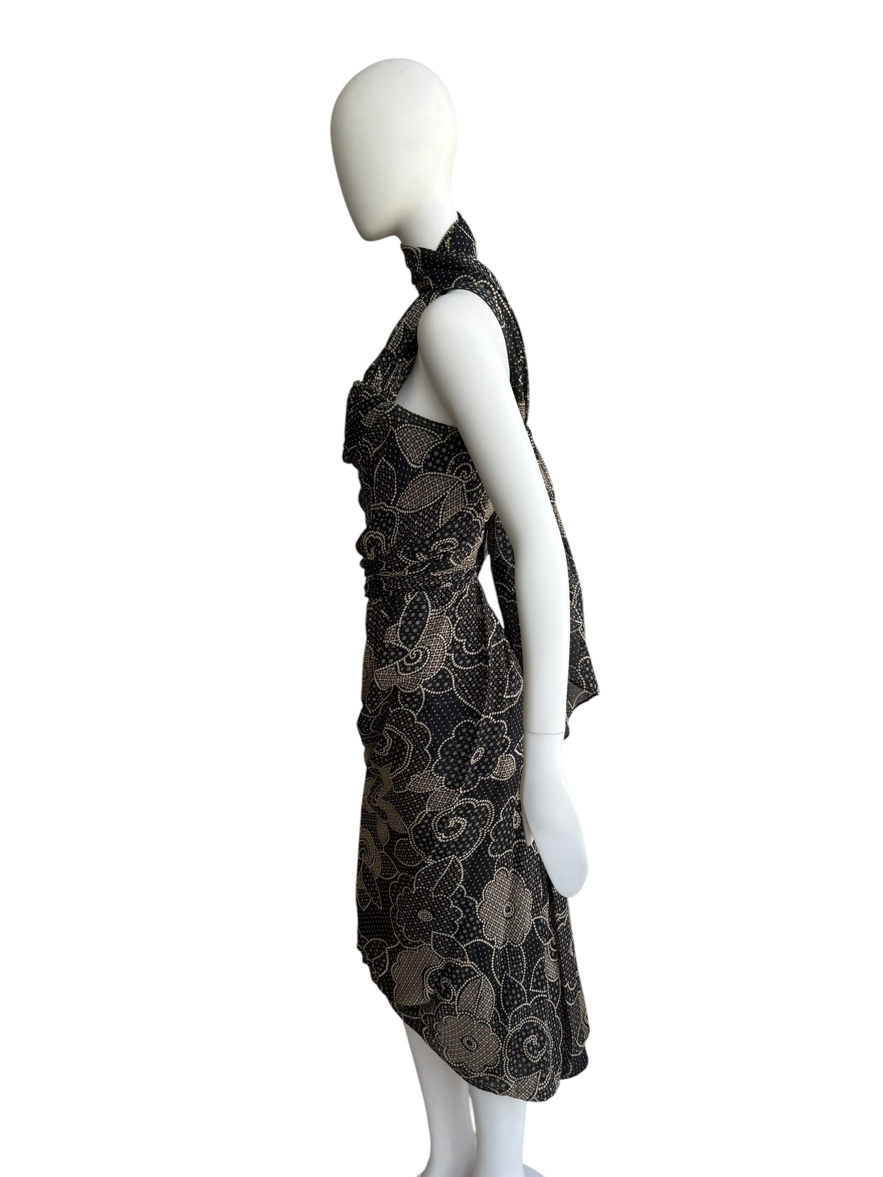 Vivienne Westwood Silk Paisley Corseted Dress