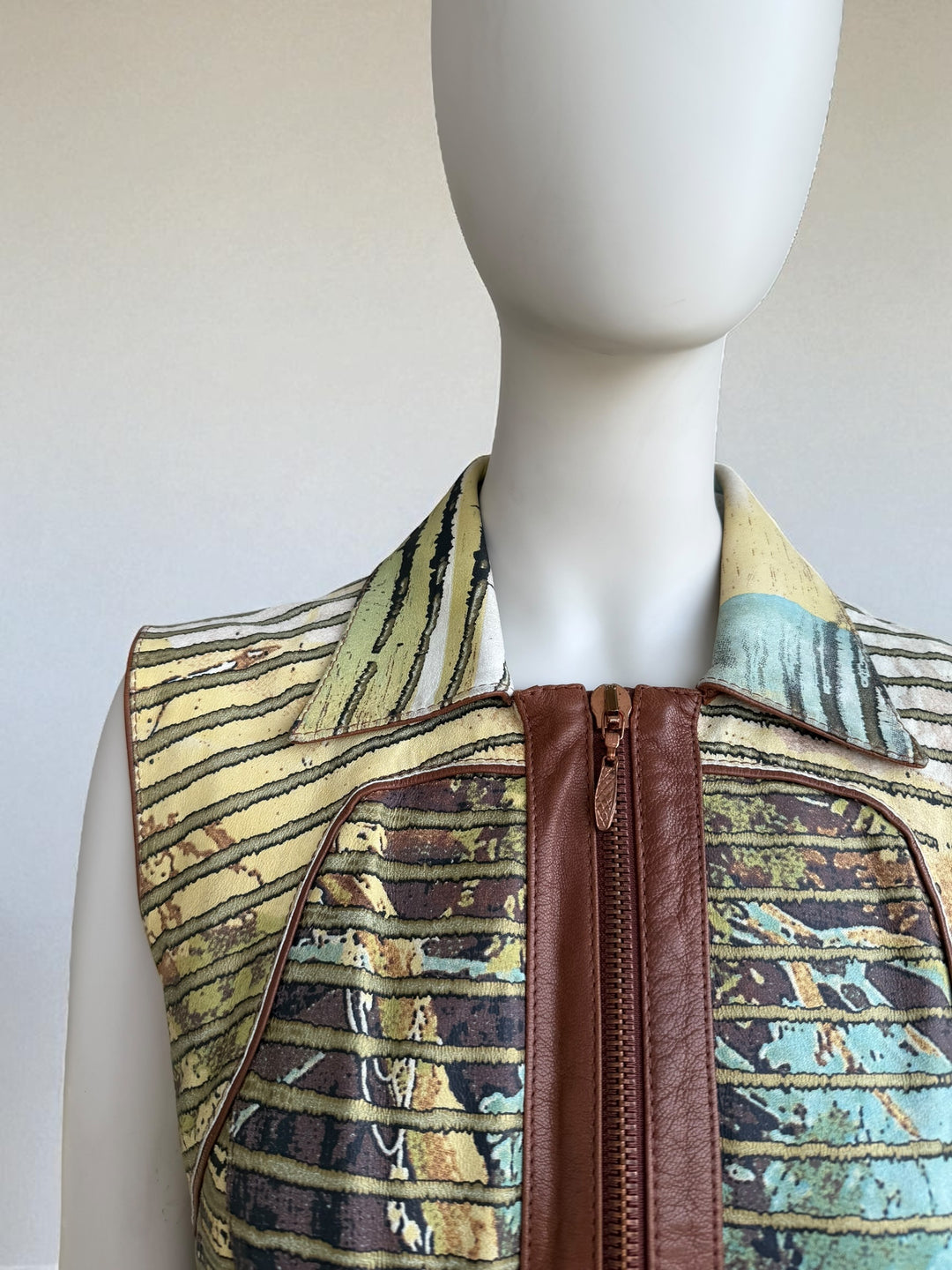 Roberto Cavalli S/S 2002 Lion Leather Gilet