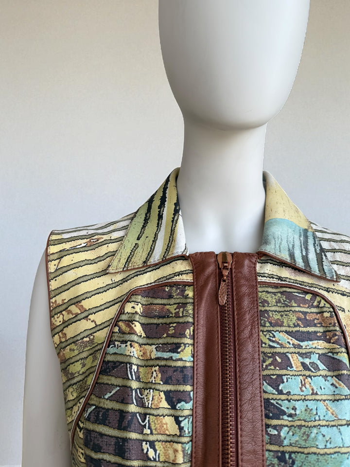 Roberto Cavalli S/S 2002 Lion Leather Gilet