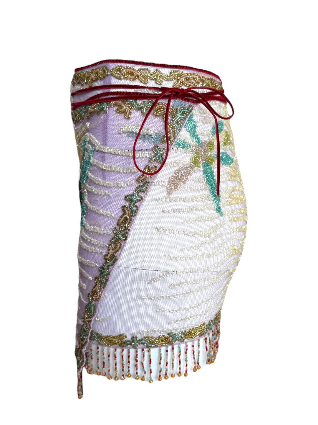 Roberto Cavalli S/S 2000 Beaded Embellished Wrap Skirt