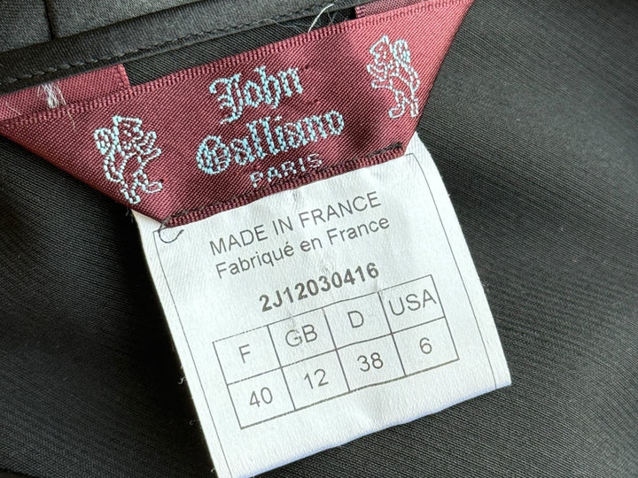 John Galliano S/S 1999 Draped Jacket and Silk Skirt