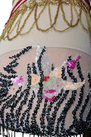 Roberto Cavalli S/S 2000 Beaded Embellished Wrap Skirt