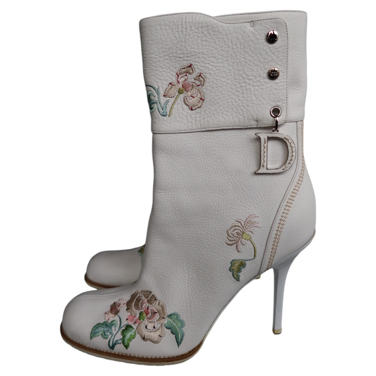 Christian Dior By John Galliano Embroidered Boots