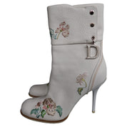 Christian Dior By John Galliano Embroidered Boots
