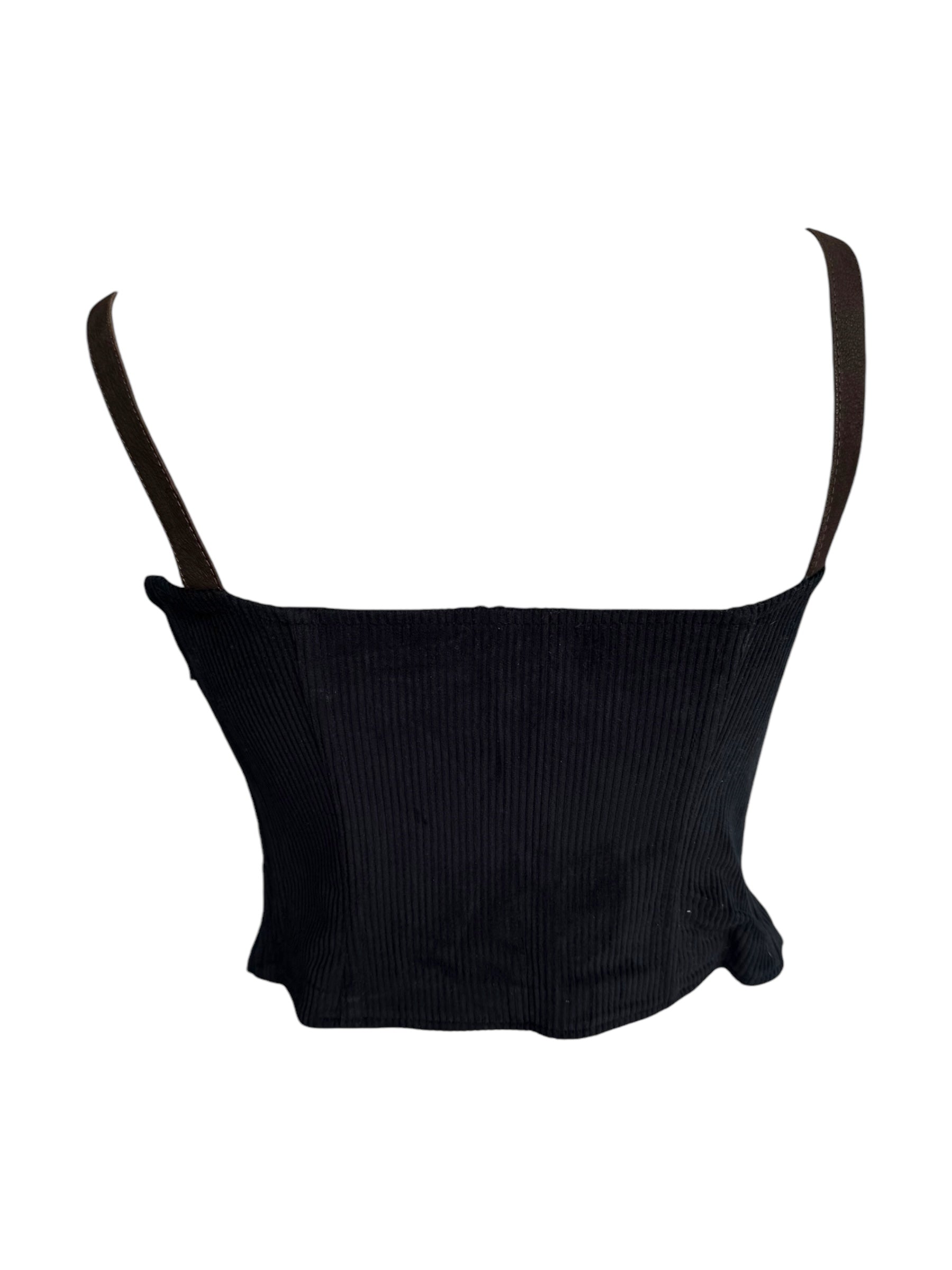 Dolce & Gabbana D&G F/W 2002 Corduroy Bustier Top