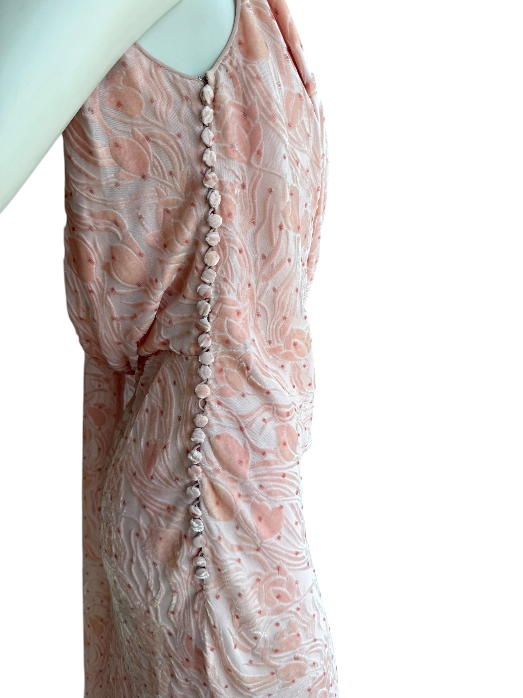 John Galliano F/W 2003 Velvet Silk Draped Dress