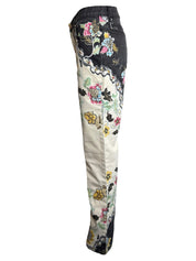 Roberto Cavalli S/S 2003 Cheongsam Jeans