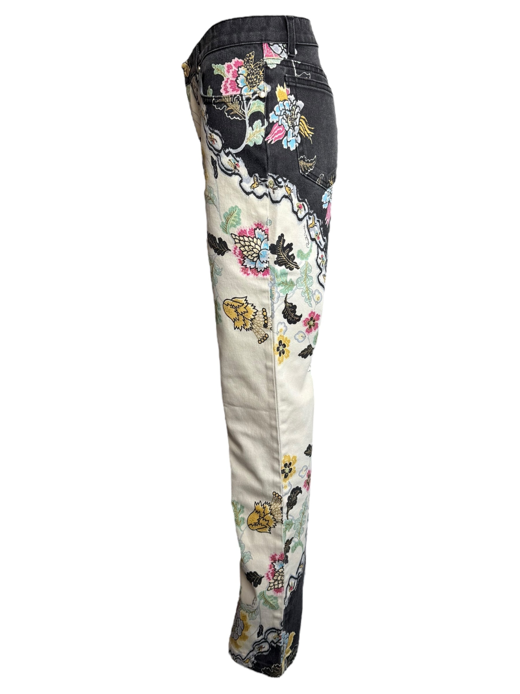 Roberto Cavalli S/S 2003 Cheongsam Jeans