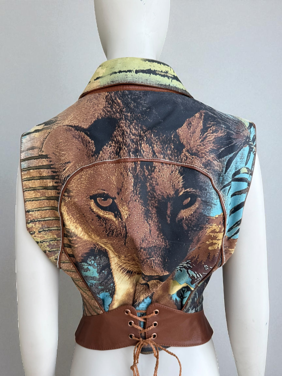 Roberto Cavalli S/S 2002 Lion Set – Leather Jacket & Jeans