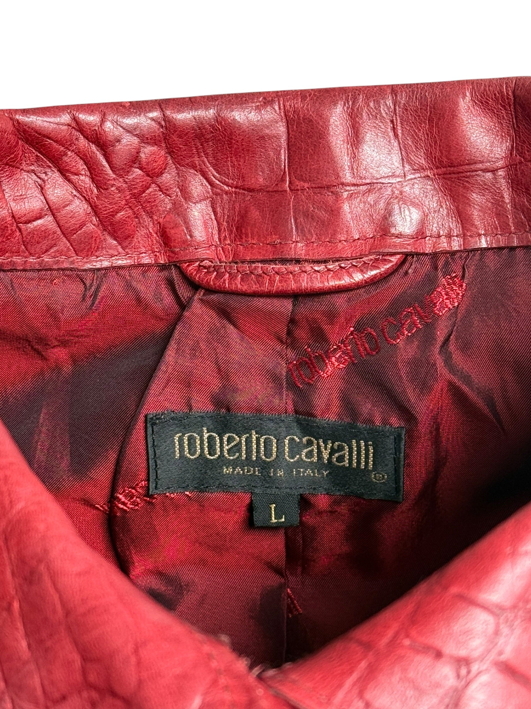 Roberto Cavalli F/W 2000 Crocodile Leather Set