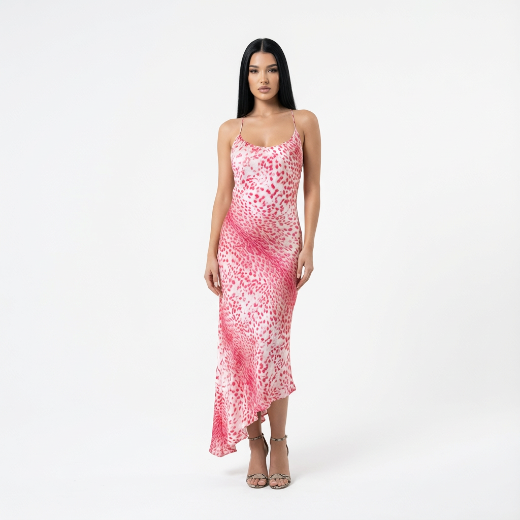 Roberto Cavalli S/S 2001 Maxi Leopard Silk Dress