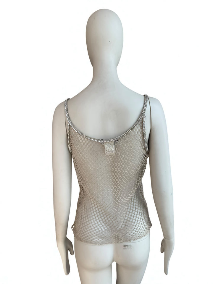Dolce & Gabbana S/S 2002 Fishnet Swarovski Top