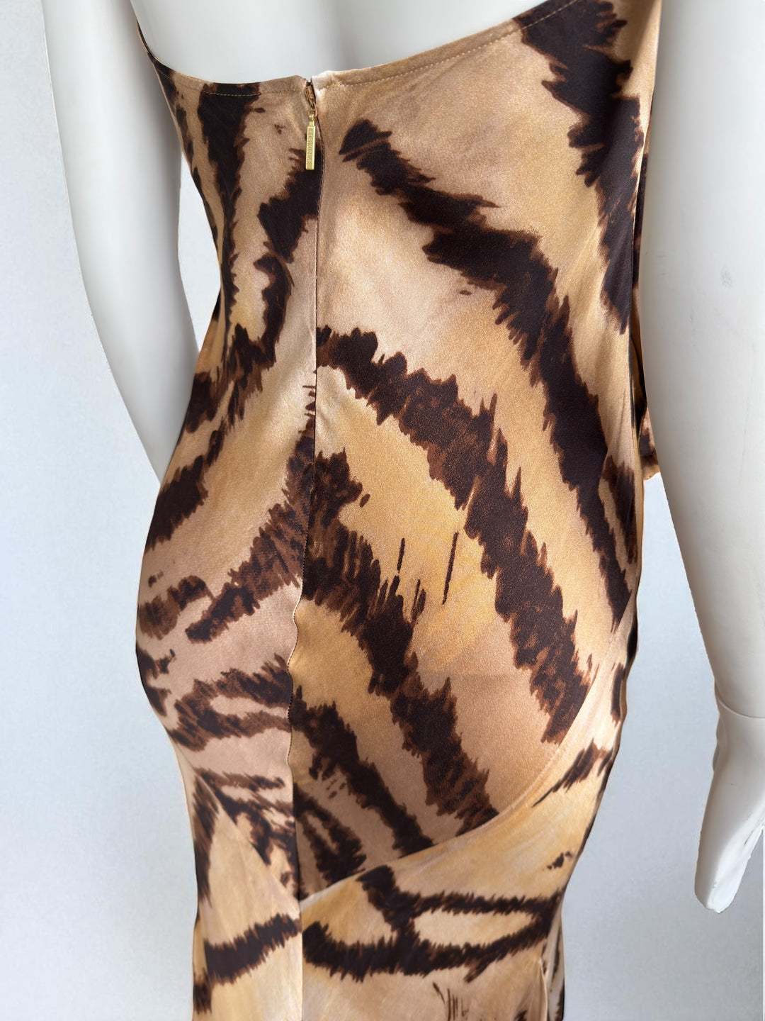 Roberto Cavalli 2007 Leopard Maxi Silk Gown
