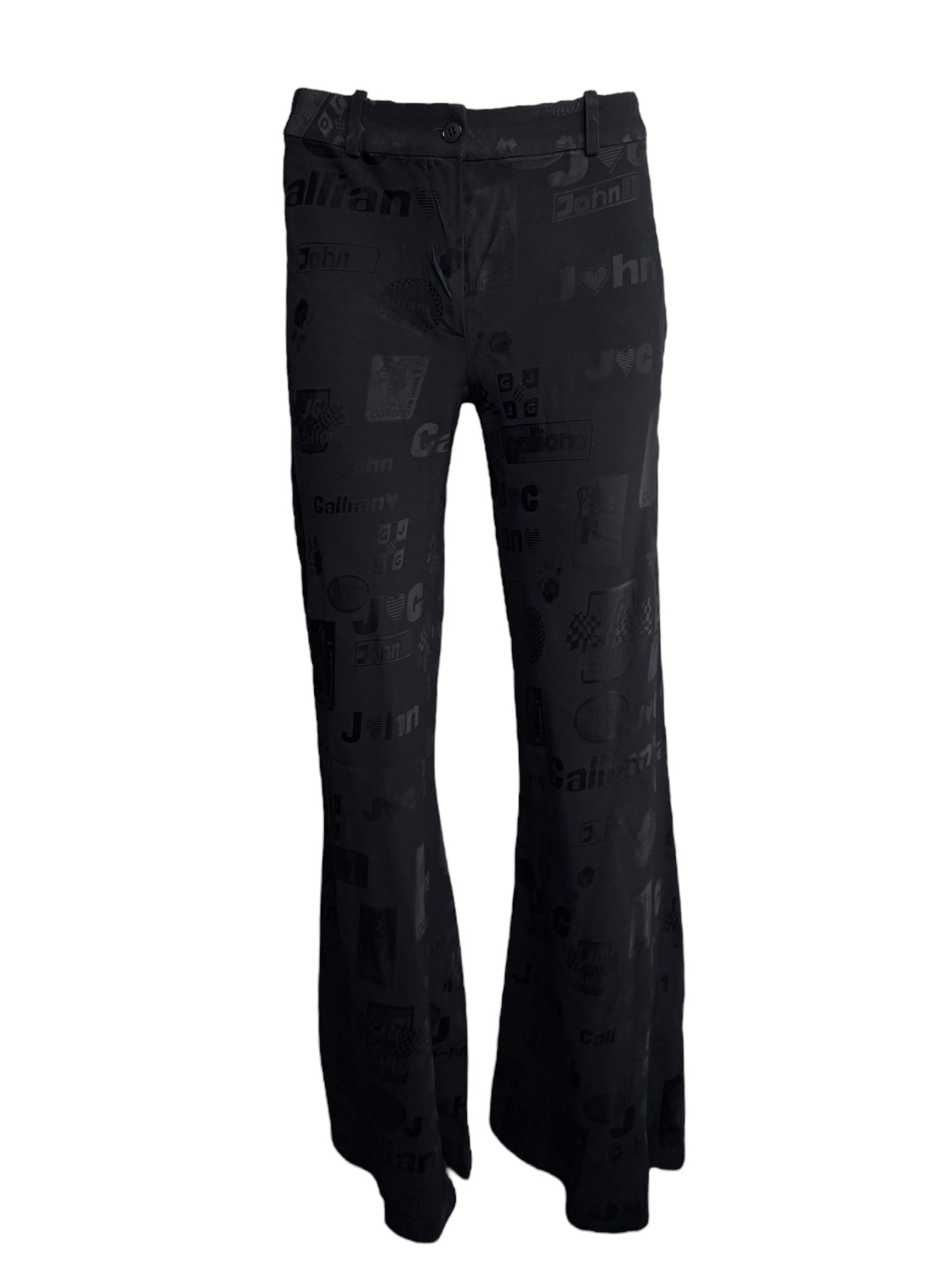 John Galliano S/S 2002 Formula 1 Silk Trousers