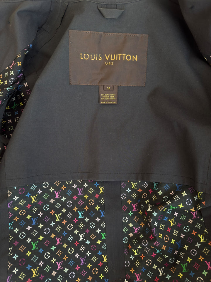 Louis Vuitton 2000s Monogram Multicolore Mackintosh Trench Coat