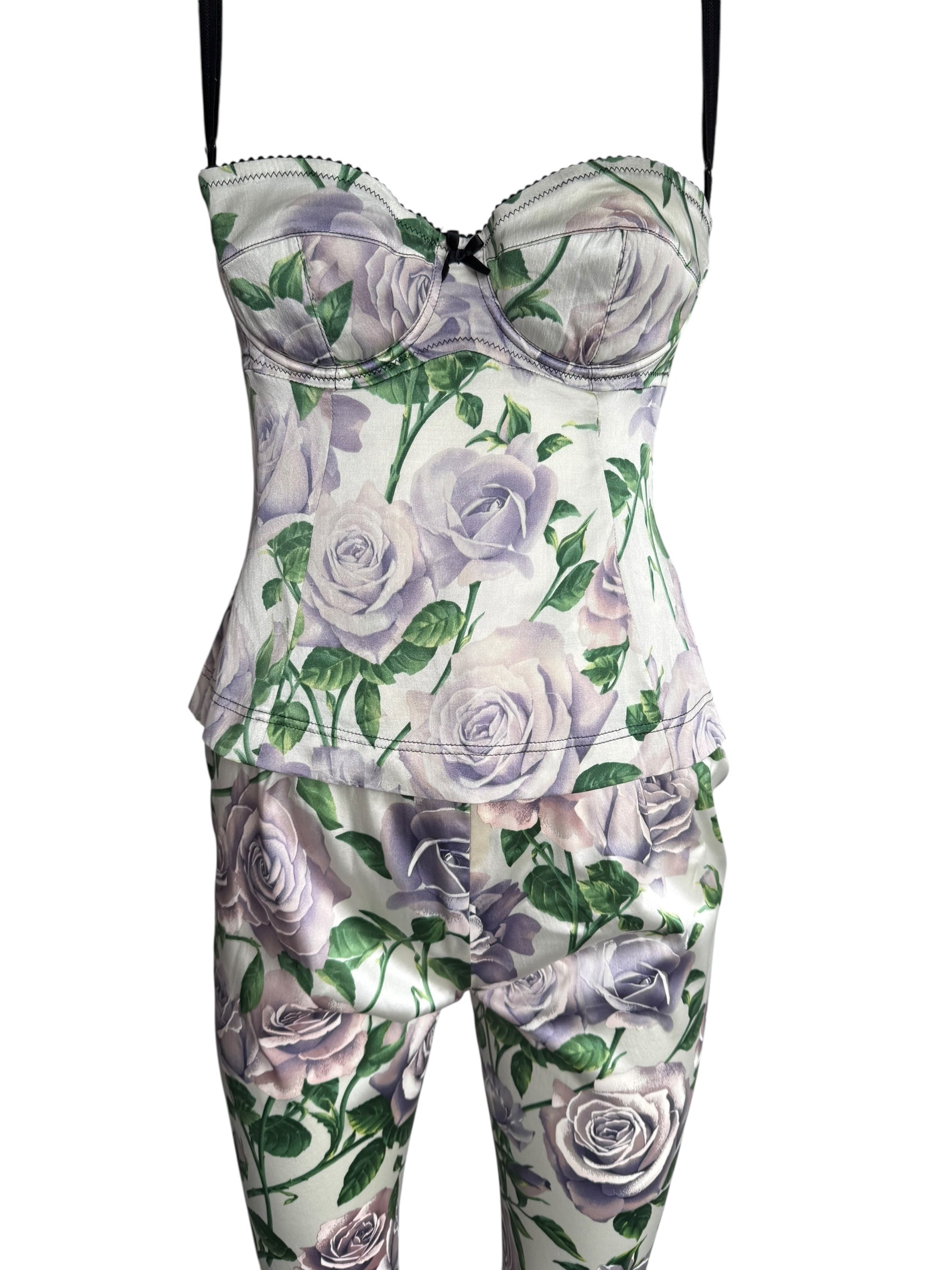 Dolce & Gabbana 2000 Silk Top & Pants