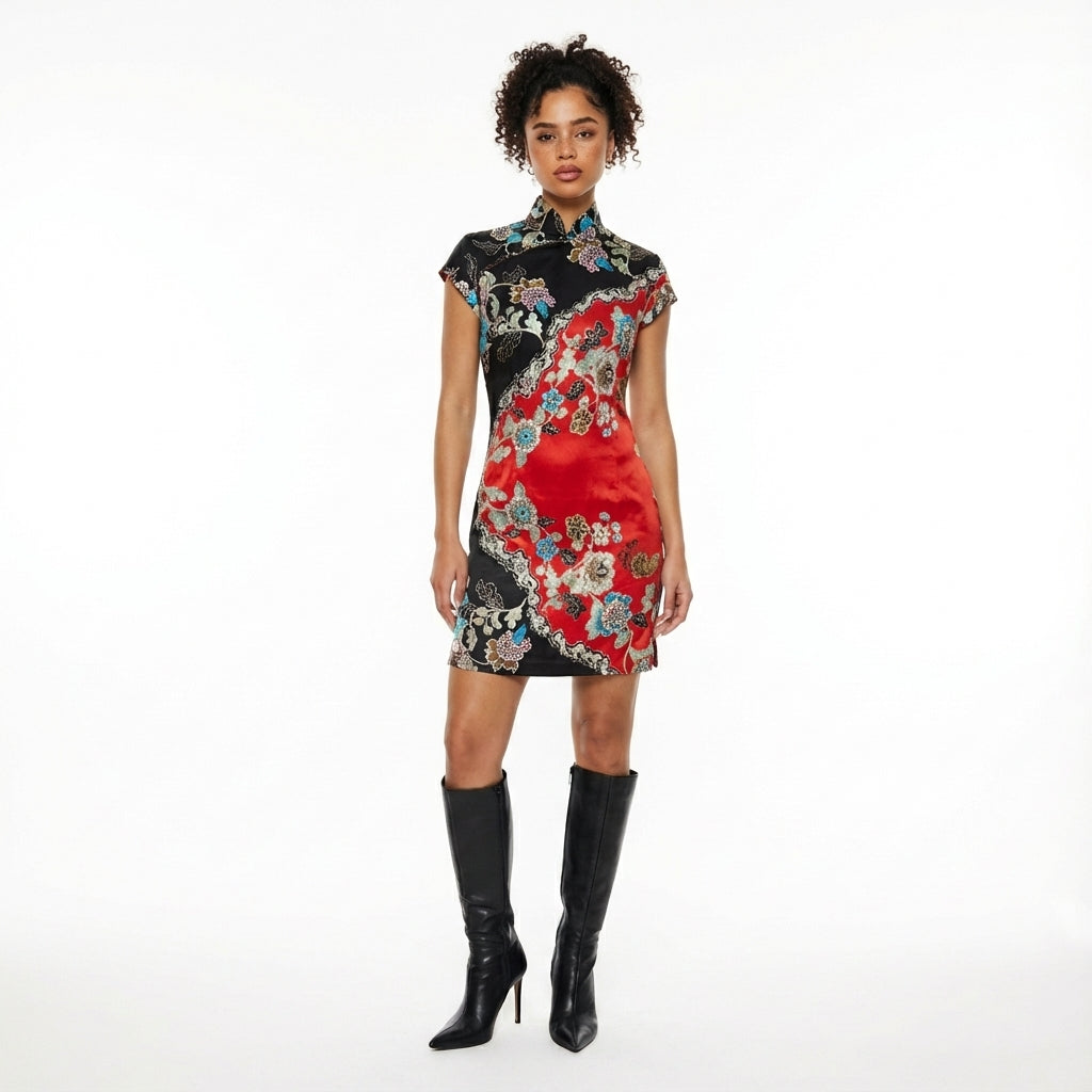 Roberto Cavalli S/S 2003 Cheongsam Dress