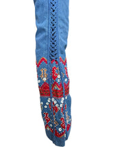 Christian Dior F/W 2002 Embroidery Jeans